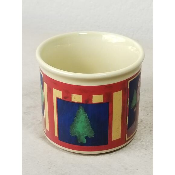Susan Zulauf Soup Coffee Mug 3 1/4" Christmas Holiday Ceramic Yellow 14oz - Picture 4 of 15